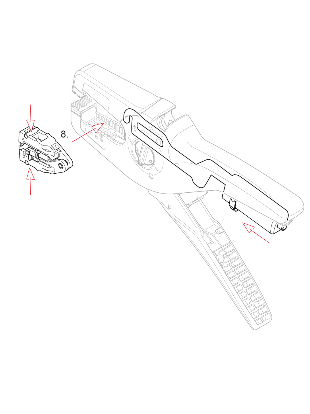12 49 31 Ersatzmesserblock für 12 52 195 (PreciStrip 16)